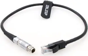 ZBLZGP Fisher 8-pin Male to Ethernet RJ45 PC Data Transfer Ultrahigh-Speed Cable for Phantom VEO S 4K Camera (1M)