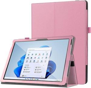 SaharaCase Bi-Fold Folio Case for Microsoft Surface Pro 8 (2021) [Shockproof Bumper] Built in Kickstand Rugged Protection Anti-Slip Grip (Pink)