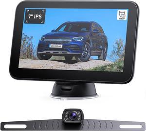 ZEROXCLUB Wired Backup Camera Kit with 7" Monitor, HD 1080P Display for Car Truck/Pickup/SUV/Van/RV, Night Vision Rear View Camera IP69 Waterproof-B7