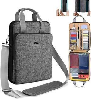 ZINZ Slim & Expandable Case 12.9 13 inch Travel Laptop Shoulder Bag for MacBook Air 13" M3/M2/M1, MacBook Pro 13" M2/M1, iPad Pro 12.9"/13"/11", iPad Air 13",L01G06