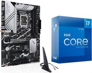 INLAND CPU Motherboard - Intel Core i7-12700K Desktop Processor 12 (8P+4E) Cores up to 5.0 GHz with Integrated Graphics with ASUS Prime Z790-V AX WiFi DDR5 Motherboard
