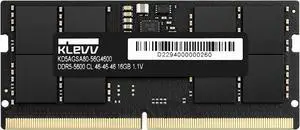 KLEVV DDR5 16GB (1x16GB) 5600MHz CL46 A-DIE 1.1V SODIMM Laptop Ram Memory SK Hynix Chip (KD5AGSA80-56G460A)