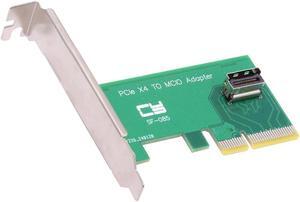 xiwai MCIO Mini Cool Edge IO Female to PCI-Express 5.0 4.0 4X Host Adapter for M.2 NVME to U.2 SSD with Low Profile Bracket