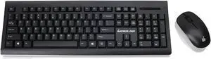 IOGEAR Wireless Keyboard and Mouse - 2.4GHz Full-Size Mouse Keyboard Combo - Spill-Resistant/Spill-Proof - Mac (10.2.x or Later) - Windows XP/7/8/10 - GKM552RB