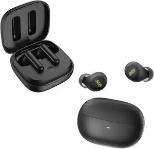 QCY T13 ANC Earbuds Black and HT07 ArcBuds Black