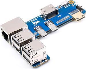 Raspberry Pi Zero to Pi 3B/3B+ Adapter, Based on Raspberry Pi Zero Series to Reproduce Original Appearance of Pi 3B/3B+, Alternative for Raspberry Pi 3 Model B/3B+, Compatible with Pi 3B/ 3B+ HATs