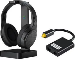 ANSTEN AS60 Wireless TV Headphones & Optical Fiber Splitter