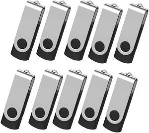 8GB Flash Drive 10 Pack AreTop Premium USB20 Classic Swivel USB 8GB Flash Drive Pen Drive Memory Stick Thumb Drive Bulk Jump Drive Flash Drive Pack Computer Data Storage 10PCS 8GBBlack