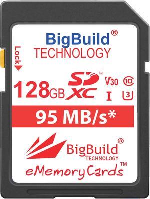 BigBuild Technology 128GB UHS-I U3 95MB/s Memory Card for Canon IXUS 160, 162, 165, 170, 175, 177, 180, 185, 190, 285 HS Camera