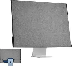 CaSZLUTION Monitor Dust Cover Compatible with iMac 24 inch 2021/2023/2024 All in one Desktop Computer - Oxford Fabric Monitor Dust Cover Case Protective Screen Sleeve for iMac 24", Gray