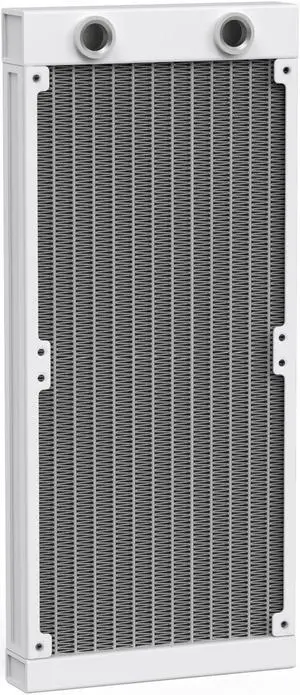 CLYXGS Water Cooling Radiator, 12 Pipe G1/4 Thread Heat Row Radiator 12 Pipe Aluminum Heat Exchanger Radiator for PC CPU Computer Water Cool System 240mm White