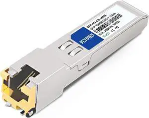 FLYPROFiber- SFP to RJ45 1000Base-T, 1.25G Copper Module, Ethernet Transceiver for Cisco GLC-T/SFP-GE-T,Meraki, Ubiquiti UF-RJ45-1G, MikroTik, Netgear, Supermicro, Broadcom, D-Link, TP-Link-, 2pack