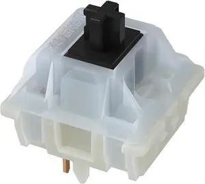 kutethy Gateron Switches Milky Black Mechanical Keyboard Yellow 5pins for All MX Mechanical Keyboard(108 Pcs, Black)