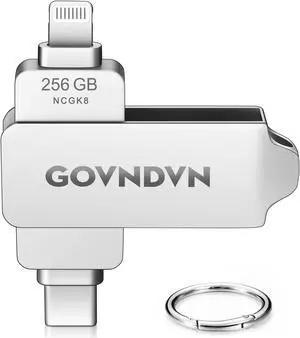 256GB Apple MFi Certified USB C Photo-Stick-for-iPhone 16 15, Photo Video Storage Stick Lightning Type-C Backup-Drive for iPad Android PC iPhone-Memory-Stick Thumb Drive for iPhone 16/15/14/13/12/11