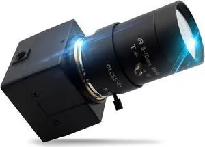 Hotpet 8MP Optical 10X Zoom 5-50mm Lens Webcam 2448P USB Industrial Camera Industrial Web Camera for Linux Windows Android Mac,Plug&Play,UVC