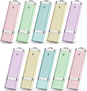 KEXIN 10 Pack 8GB Flash Drive USB Drive Thumb Drive 8 GB USB Flash Drive Jump Drive 8G Flash Drives Photo Memory Stick Pen Drive Zip Drive Coloful