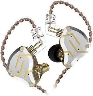 keephifi KZ ZS10 Pro in Ear Monitors, 4BA+1DD in-Ear HiFi Metal Earphones with Stainless Steel Faceplate IEM Earphones, 2 Pin Detachable Cable for Musicians,Durmmers,Singers (Gold, No Mic) keephifi KZ ZS10 Pro in Ear Monitors, 4BA+1DD in-Ear HiFi Metal Earphones with Stainless Steel Faceplate IEM Earphones, 2 Pin Detachable Cable for Musicians,Durmmers,Singers (Gold, No Mic)