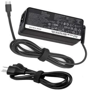 65w 3.25A USB-C AC Charger 4X20M26268 Compatible for Lenovo ThinkPad T480 T580 T480s, Yoga C940 C740 C930 730 S730 730S 920 Chromebook c330 100e 300e 500e c340 Laptop Power Supply with Power Cord