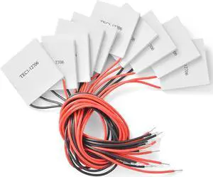 TEC1-12706 12V 60W 6A 40MMX40MM Heatsink Thermoelectric Cooler Cooling Peltier Plate Module 10pcs Compatible with Gaming Consoles/Devices