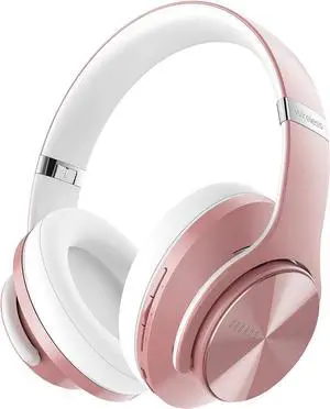 DOQAUS Bluetooth Headphones Over Ear, 90H Playtime Wireless, 3 EQ Modes, HiFi Audio & Deep Bass, ENC Noise Isolating Mic, Soft Earpads for Phone/PC
