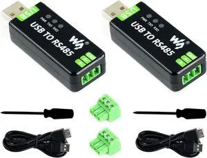 UeeKKoo 2PCS Industrial USB to RS485 Bidirectional Converter Adapter Board with Original FT232RNL and SP485EEN Chip Fast Communication up to 1.2km Transmission Distance Embed Protection Circuits