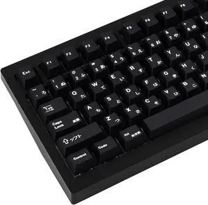 GEKUCAP Black Japanese Keycaps 129 Keys, Minimalist Style Cherry Profile Key Caps, PBT Dye Sublimation Customized Keycaps Set Compatible with Cherry MX Switches Mechanical Keyboards