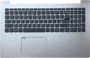 Wzqrps Replacement for Lenovo IdeaPad 320-15 320-15IKB 330-15AST 320-15IAP 320-15ABR Laptop Upper Case Palmrest Keyboard Touchpad Assembly Part 5CB0N86311 80XS0024US SN20M63090 Top Cover Sliver