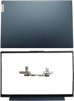 Wzqrps Replacement Laptop LCD Cover Back Rear Top Lid Hinges Front Bezel for Lenovo ideapad 5 15IIL05 15ARE05 15ITL05 5-15IIL05 5-15ARE05 5-15ITL05 5-15ALC05 5CB0X56073 5CB0Z31048 (Dark Blue)