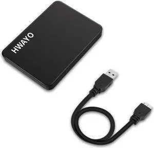 HWAYO 500GB Portable External Hard Drive Ultra Slim 2.5'' USB 3.0 HDD Storage for PC, Desktop, Laptop, MacBook, Chromebook, Xbox One