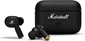 Marshall Motif II True Wireless Active Noise-Canceling Earbuds Headphones, Black