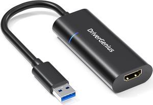 Fly Kan USB 3.0 to HDMI Video Adapter,USB Type-A to HDMI Converter with Indicator for Monitor,1080p/60Hz - External Graphics Video Display Card for Windows 11 and macOS,Slim and Lightweight Design
