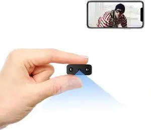 Rettru Spy Camera Hidden Camera WiFi Small Camera Mini Camera Spy Wireless Mini Spy Camera Nanny Cam Hidden Video Cam Secret Samera Spy Surveillance Camera Full HD