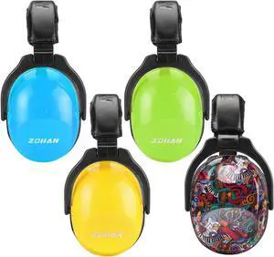 ZOHAN Kids Ear Protection 4 Pack,Kids Noise Canceling Headphone for Concerts, Monster Truck, Fireworks