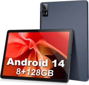 Tablet 11inch Android 14 Tablet, 2024 Newest Tablets with Octa-Core Processor, 8GB RAM 128GB ROM 512GB SD Card Expandable, 13+5MP Camera, 8000mAh Battery, Fast Charge, 5G WiFi, BT 5.0
