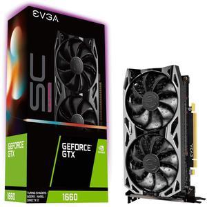EVGA GeForce GTX 1660 SC Ultra Gaming, 06G-P4-1067-KR, 6GB GDDR5, Dual Fan