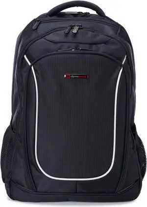 Alpine Swiss Oneida 15.6" Laptop Backpack With Tablet Sleeve & Mfg Warranty Black