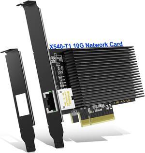 10Gb Base-T PCI-e Network Card, Intel X540-T1 Controller, NICGIGA 10Gbps Ethernet Adapter with 10Gbe RJ45 Port , 10G NIC Card, Support Windows/Windows Server/Linux/Vmware/ESX