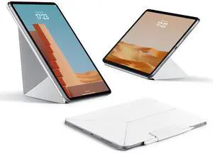 PITAKA for iPad Pro 13 Inch Case (2024), Compatible with iPad Pro m4, Portrait/Landscape Magnetic Case with Pencil Holder, 4 Standing Angles and - White