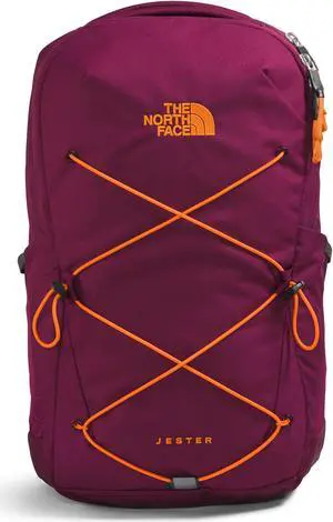 THE NORTH FACE Women's Jester Everyday Laptop Backpack, Boysenberry/Mandarin, One Size