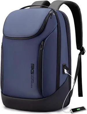 BANGE Business Smart Backpack Waterproof fit 15.6 Inch Laptop Backpack with USB Charging Port,Travel Durable Backpack