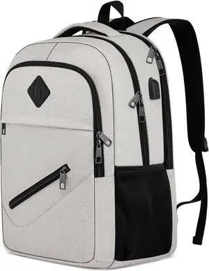 BIKROD Backpack for Girls Women, School Backpack for Teen Boys, Lightweight Casual High School Bookbag, Daily-use Travel Laptop Backpack with USB Charging Port Fits 15.6 Inch Notebook