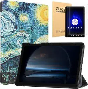 Caweet T-Mobile Revvl Tab 5g Tablet Case and Screen Protector 1-Pack 10.36 inch 2023 Released, Almond Blossom