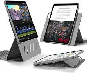 ESR for iPad Pro 12.9 Case (6th/5th Generation, 2022/2021), Removable Magnetic Cover, Adjustable Portrait/Landscape Stand with Raised Display View, 9 Standing Angles, Shift Series, Grey