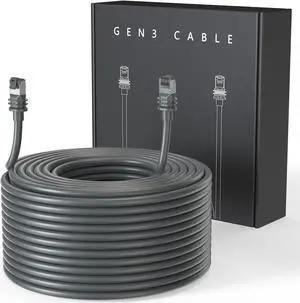 LUCMO 150FT/ 46M Starlink Gen 3 Cable for Starlink Standard Generation 3, Replacement Extension Cable Waterproof Satellite Starlink Standard V3 Cable (150FT)