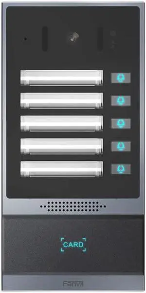 Fanvil i63 Video Door Phone with 5 speed-dial buttons PoE support