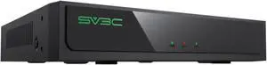 SV3C 4K 16 Channel POE NVR, 8Port Network Video Recorder for Home Security Camera System, Support 12MP/8MP/6MP/5MP/4MP/3MP/1080P/960P IP Camera, Remote Access, 24/7 Recording, Up to 16TB HDD Slot