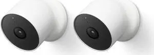 Google Nest Cam Outdoor or Indoor, Battery - 2nd Generation - 2 Count (Pack of 1)