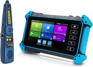 5.4 inch CCTV Tester IP and Analog with RJ45 Cable Tracer, Touch Screen 4K IP Camera Tester Built in WiFi with POE/8G TF Card/HDMI Output/RJ45 TDR, IPC-5200 Plus Support 8MP/12MP AHD/CVI/TVI/SDI