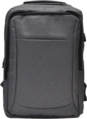 Nupouch Gray Backpack for Travel - 17" x 12" Carry On Backpack for Women and Men, Water Repellent Airplane Backpack
