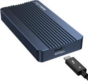 ACASIS 40Gbps M.2 NVMe SSD Enclosure, Only Compatible with Thunderbolt 4/3 USB4,TBU405 Air for M1 M2 Pro/Max, Tool Free Installation, Support M-Key Interface B+M 2280/2260/2242/2230 SSD Size